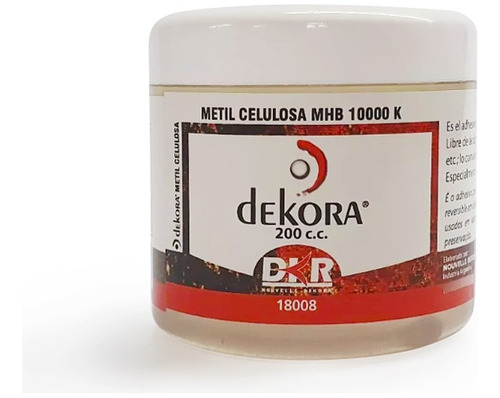 Adhesivo Metil Celulosa Preparada X 200cc Dekora