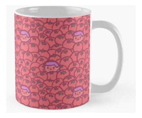 Taza X4 Tomates Y Amistad (rosa) Calidad Premium