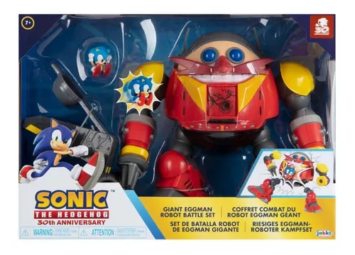 Boneco Sonic Dr Eggman Gigante Importado Batalha 30 Anivers