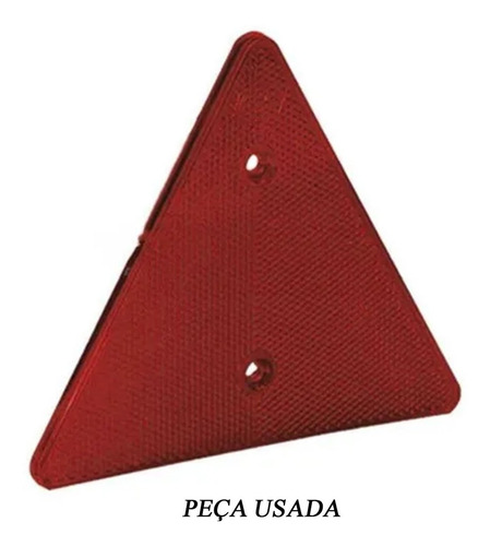 Lente Lanterna C/ Refletivo Triangular Vermelho Gf2135acrvm