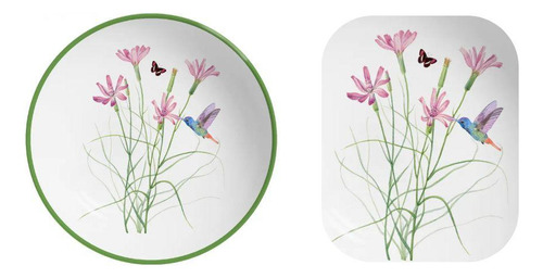 Conjunto Com 6 Pratos Fundo Coup Jardim Campestre Alleanza