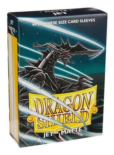 Dragon Shield 60 Sleeves Mini Matte Jet Black Preto Yugioh