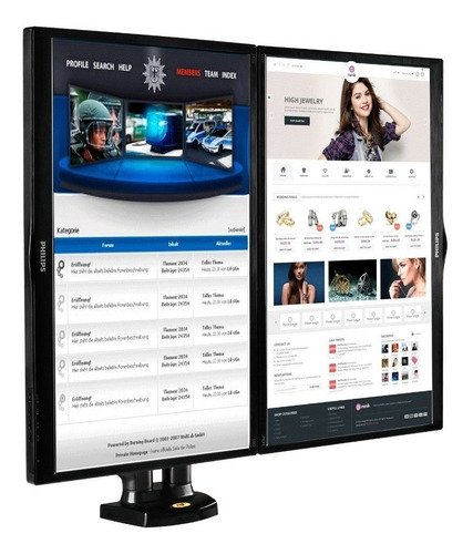 Imagen 4 de 10 de Soporte Dos Brazo Monitor Doble North Bayou F160 17 A 27 Nb