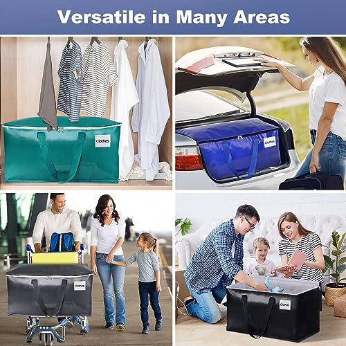 Bolsas Mudanza Resistentes, Almacenamiento Cremallera, Asas