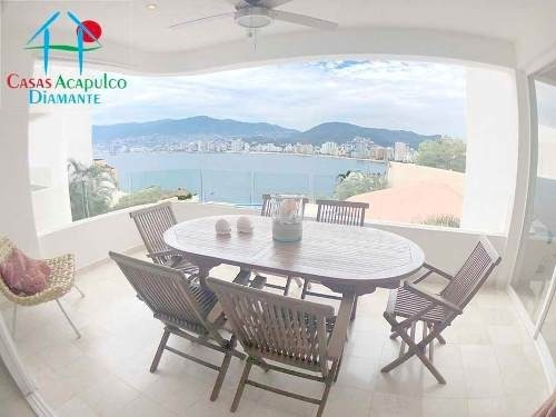 Imagen 3 de 14 de Cad Vista Carey 101 Terraza Con Vista A La Bahía De Acapulco
