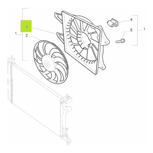 Soporte Electroventilador Original Fiat Uno Sporting 16 1.4