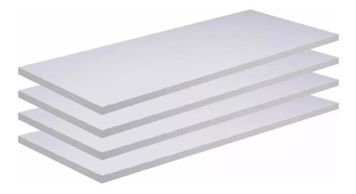 Kit 02 Prateleiras 25mm Grossa Sob Medida 150x25 Mdf Branco.