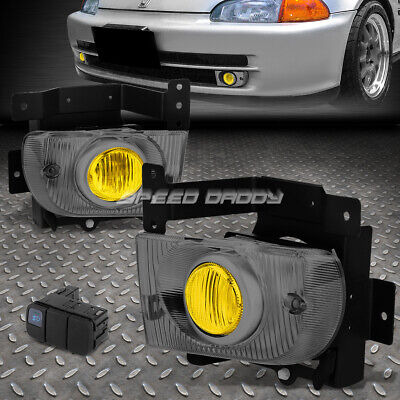 For 92-95 Honda Civic Eg8/eh9 Sedan Amber Lens Fog Light Oad