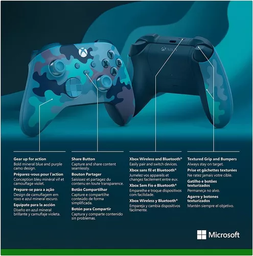 Control inalámbrico Xbox One Series X/S Mineral Camo Edición Especial