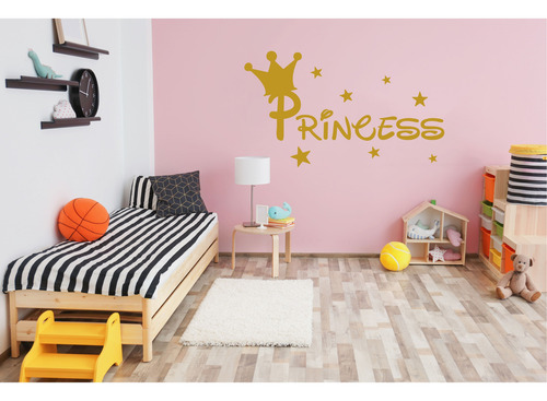 Vinil Decorativo Frase Princess Pegatinas Infantil