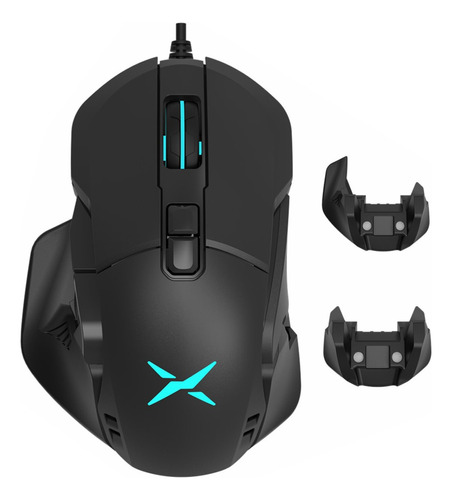 Delux Mouse Gamer Inalámbrico Recargable M629 Rgb / 10000dpi Color Negro