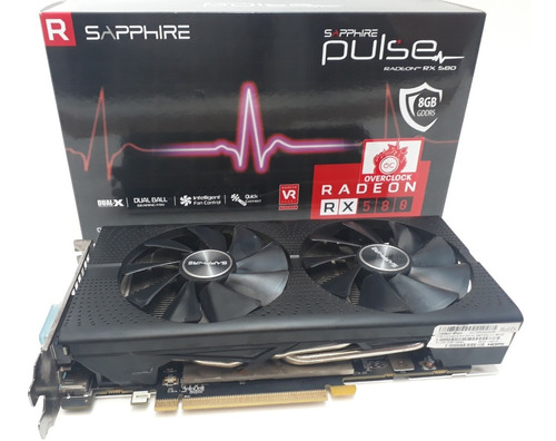  Placa De Video Sapphire Radeon Pulse Rx 580 8gb Ddr5 Oc