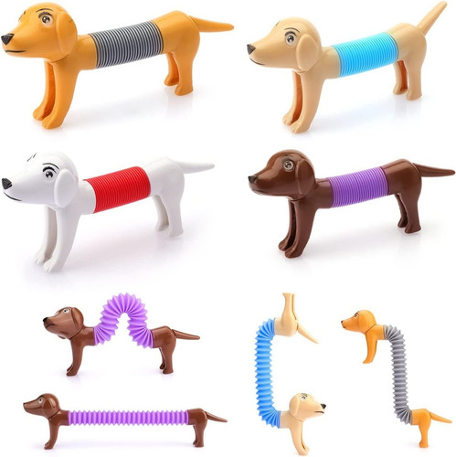 Perrito Pop Tube Perro Tubo Caño Sensorial Fidget Toy Stress