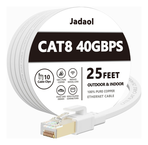 Cable Ethernet Cat7 Plano De Par Trenzado Apantallado (stp)