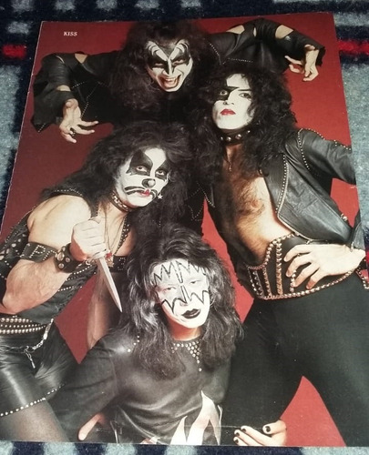 Kiss Poster-metallica Maiden Ac/dc Queen Zeppelin Megadeth-