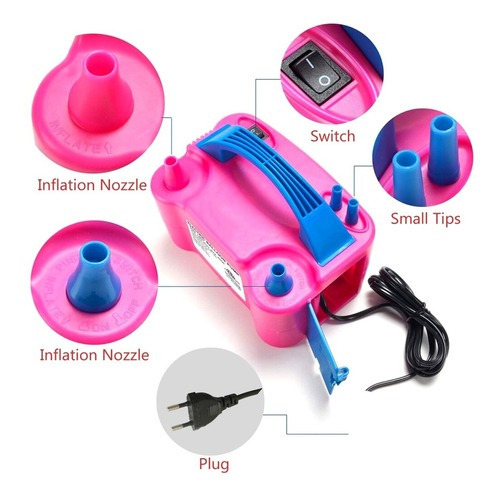 Inflador De Globos Eléctrico 2 Inyectores Pro
