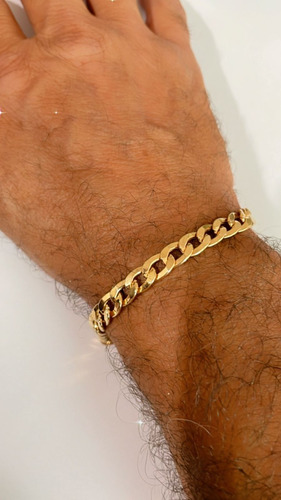 Pulseira Grumet Masculina Ouro 18k 750 Super Grossa