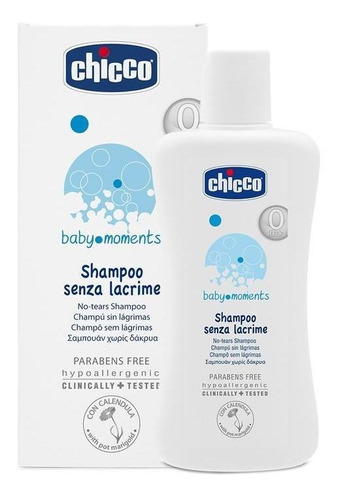 Shampoo Para Bebe +0m Sem Lagrimas 200ml Baby Moments Chicco