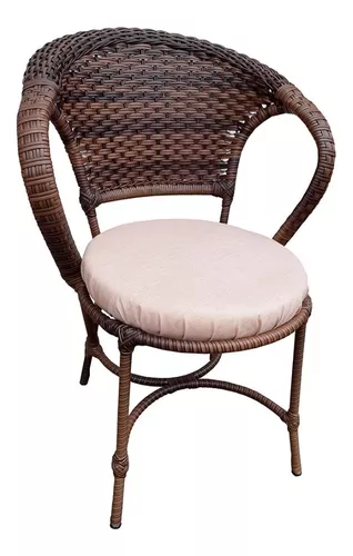Conjunto De Mesa 4 Cadeira Jardim Varanda Fibra Sintética - R$ 2.140