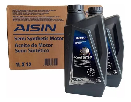 Aceite 15w-40 Semi Sintético Aisin 100% Original Tienda 