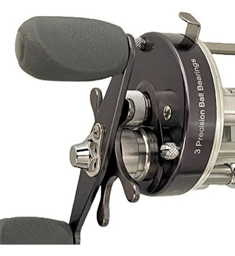 Pharaon Surf Force 6500 reel rotativo pesca pesada color plateado lado izquierdo