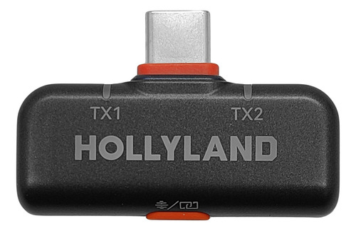 Microfone De Lapela Hollyland Lark M2s Duo Sem Fio Preto