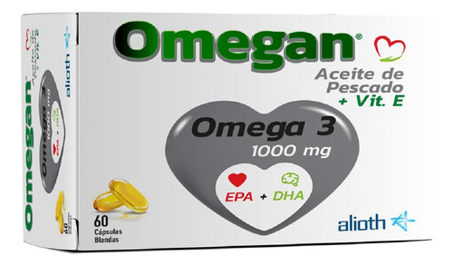 Omegan Aceite Pescado Omega 3 Colesterol Trigliceridos 60c Sabor Sin Sabor