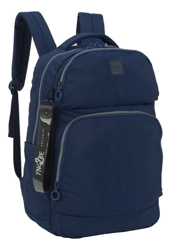 Mochila De Costas Escolar Crinkle Classic Juvenil Yng2be Cor Azul