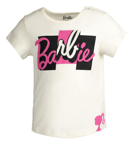 Pack De 2 Playeras Estampadas De Barbie Para Niñas Pequeñas