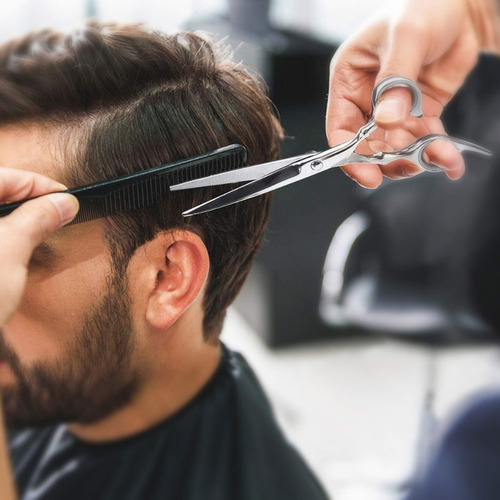 A Juego De Tijeras Peinadas For Peluquería Y Barbero For El