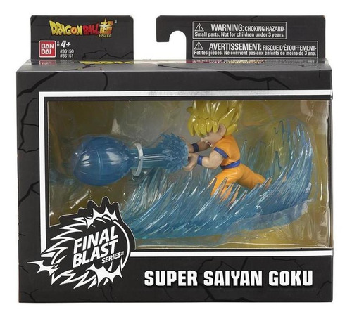 Imagen 4 de 4 de Figura Dragon Ball S Super Saiyan Goku Explosión Final Banda