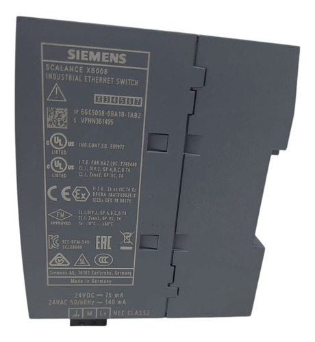 Siemens Switch Scalance Xb008 Simatic Net 6gk5008-0ba101ab2