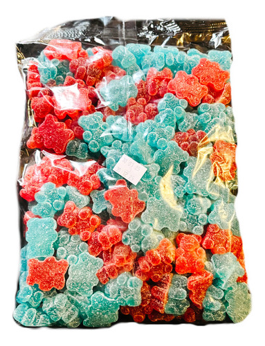 Gomitas Dulces Ositos Panditas Rojos Y Azules 1kg