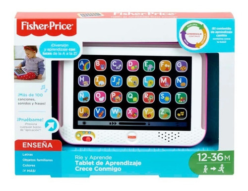 Tablet De Aprendizaje Fisher Price Laugh & Learn Rie Y Juega Color Celeste