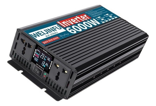 Inversor De Onda Sinusoidal Pura Max6000w 2700w Dc12v Ac110v