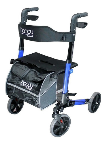 Andadera Adulto Plegable Asas Regulables C/ Bolsa De Compras
