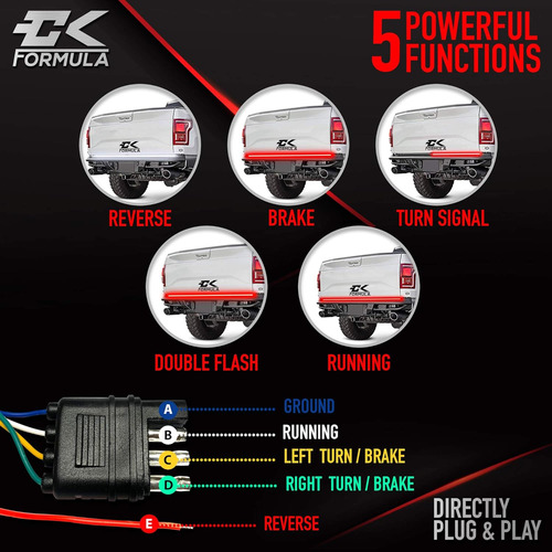 Ck Formula Barra De Luz Led Para Portón Trasero De 4 9920828