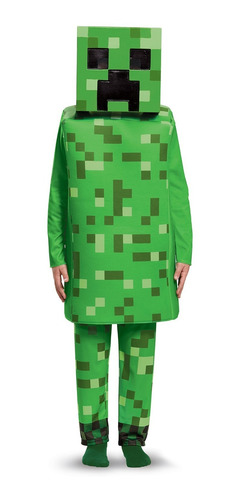 Disfraz Talla Medium (7|8) Para Niño De Creeper Minecraft