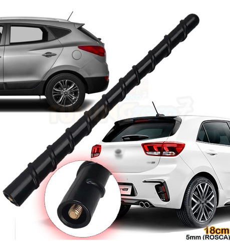 Antena Espiral 18cm Compatible Con Kia Hyundai Otros 5mm