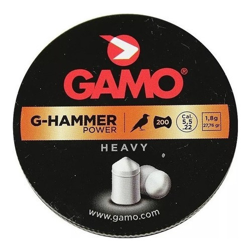 Diábolos Gamo G Hammer Metal Cal. 5.5 Mm 200 Pza