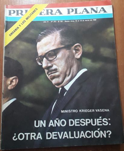 Revista Primera Plana N°272  12 Al 18 De Marzo De 1968