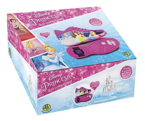TĂȘnis Meninas Princesas Da Disney Com Luzes E Rodinhas - Dtc