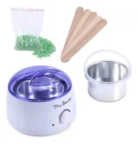 Comprar Olla Para Cera Depilatoria + Cera Perlas + Aplicadores 110v