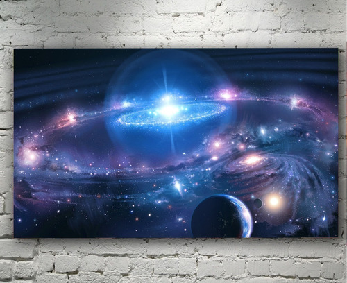 Cuadro Decorativo Canvas Espacio Universo Galaxia Arte 30x45