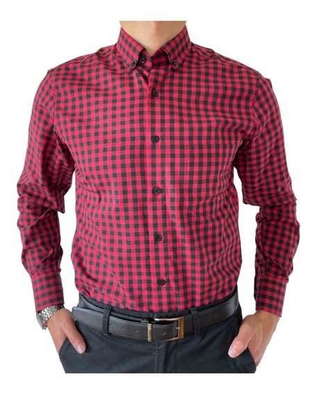 Camisa A Cuadros Roja Hombre | MercadoLibre ?