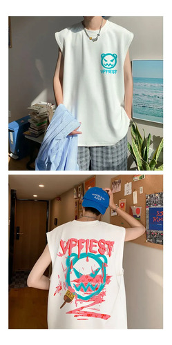 Camiseta Sin Mangas De Verano Para Hombre, Moderna Camiseta