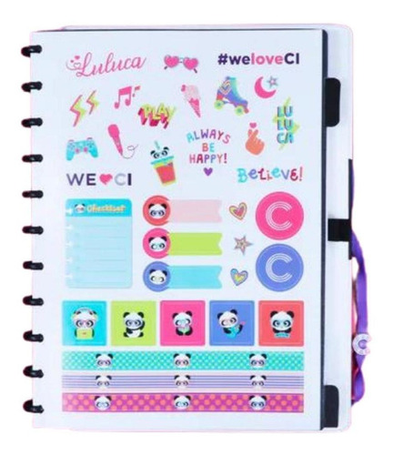 Caderno Inteligente Pandalu By Luluca - Grande