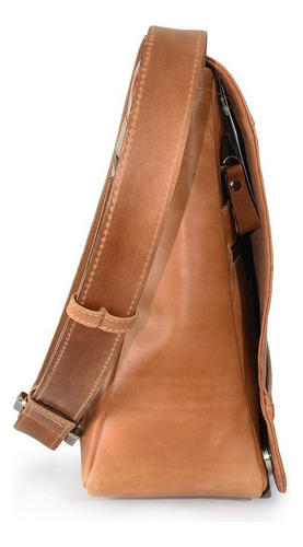 Morral Hombre Cuero Briganti Liso Moderno Acc61885 Color Suela