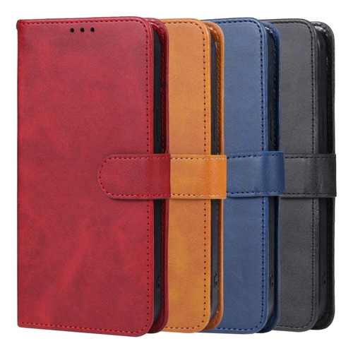 C Funda De Teléfono De Piel Negra Para Sony Xperia 1 V