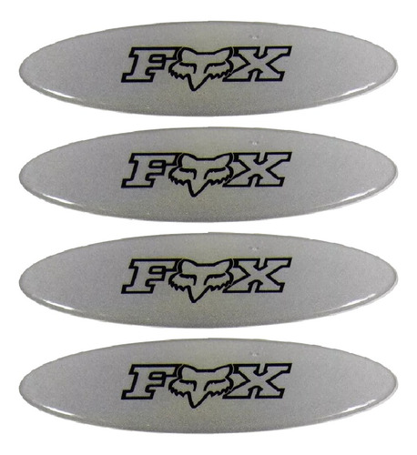 Adesivos Capacete Fox Resinados Refletivo 2,4x10 Cms Rs49